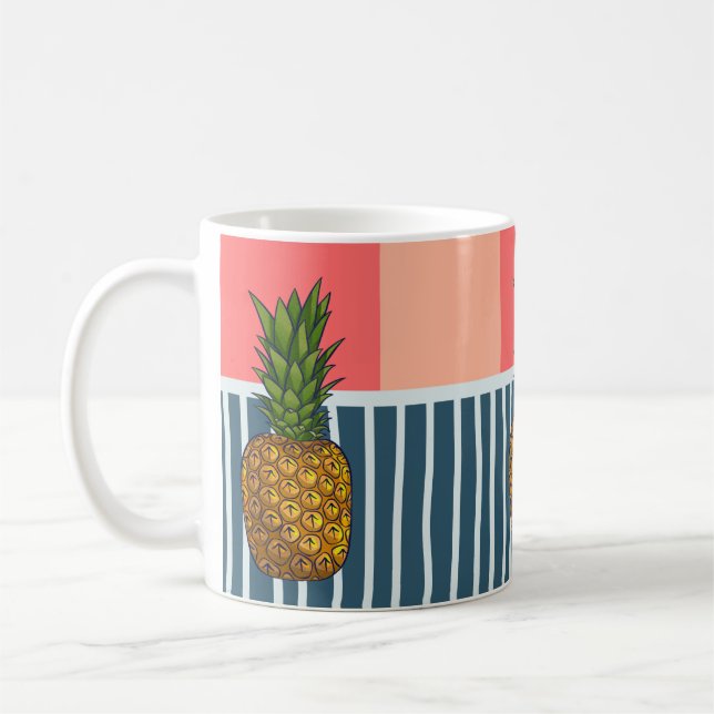 "Einsame Ananas" | sonderbar Kaffeetasse (Links)