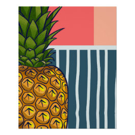 "Einsame Ananas" | Statement wall Art Poster