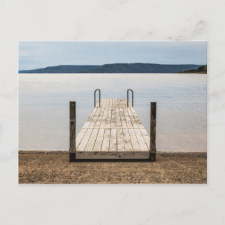 Einsame Anlegestelle am Greer's Ferry Lake in Arka Postkarte