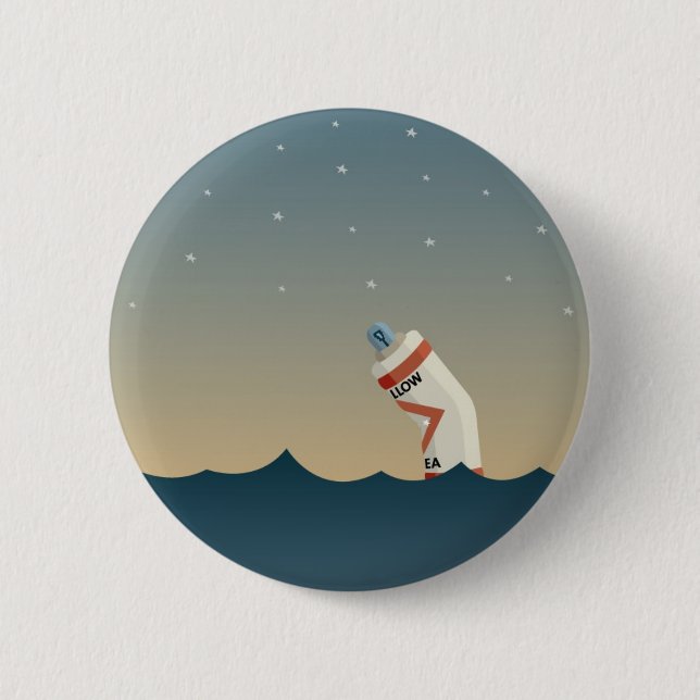 Einsame Boje Button (Vorderseite)