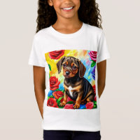 Einsame Dackel Welpe Hund T - Shirt