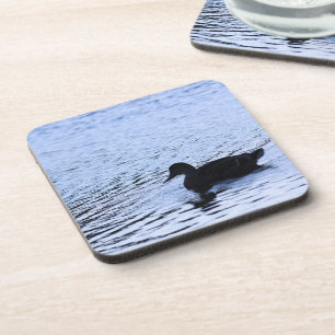 Einsame Enten-Wildlife-Lake-Wasser-Ripple-Fotograf Untersetzer