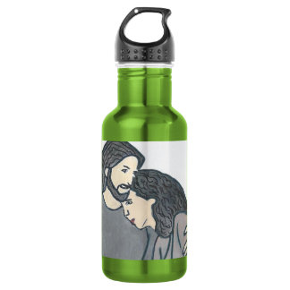 Einsame Frau trifft Gott Edelstahl Edelstahlflasche