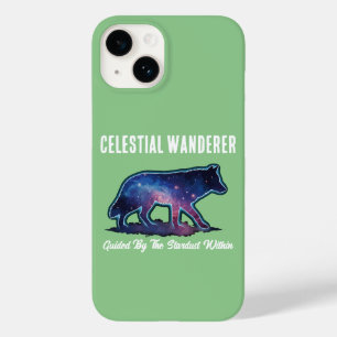 Einsame Galaxie-Wolf-Silhouette Case-Mate iPhone 14 Hülle