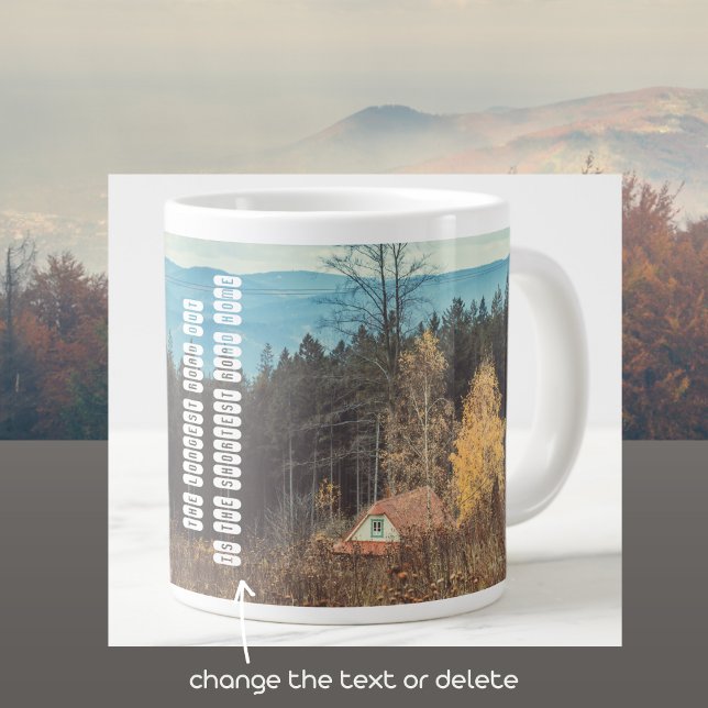 Einsame Hütte Jumbo-Tasse (Von Creator hochgeladen)