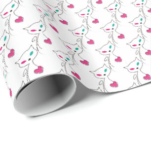 einsame Katze Geschenkpapier