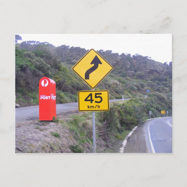 Einsame Mailbox. Postkarte (Vorderseite)