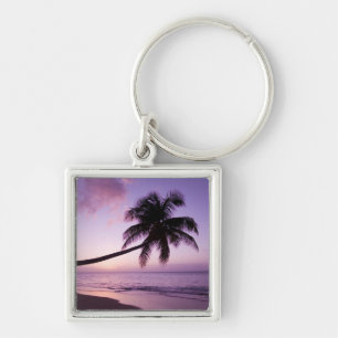 einsame Palme bei Sonnenuntergang, Coconut Grove B Schlüsselanhänger