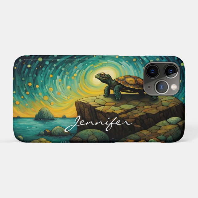 Einsame Schildkrötendenken Case-Mate iPhone Hülle (Rückseite (Horizontal))