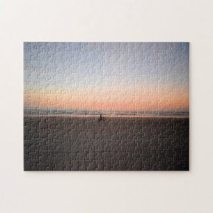 Einsame Sonnenaufgang Radtour am Strand - 11x14