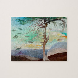 Einsame Zedernbaummalerei