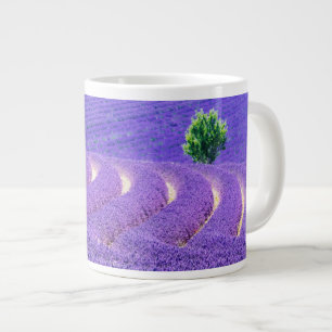 Einsamer Baum im Lavendelfeld, Frankreich Jumbo-Tasse