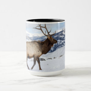 Einsamer Bullenelk   Yellowstone-Nationalpark Tasse