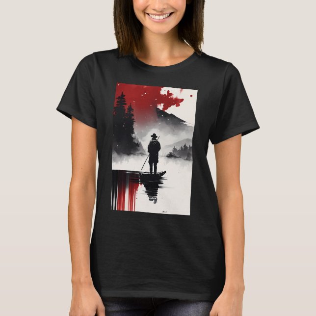 Einsamer Fischer T-Shirt (Vorderseite)