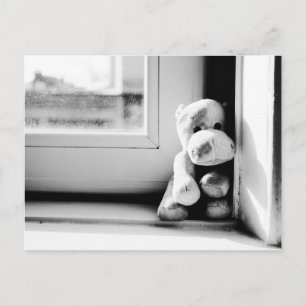 Einsamer Flusspferd Vintage-Postkarte Postkarte