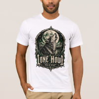 Einsamer Heulton Gothic Wolf Vollmond Wildes Herz