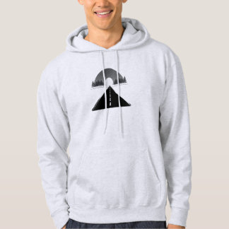 Einsamer nächtlicher Spaziergang Minimal Ästhetik Hoodie