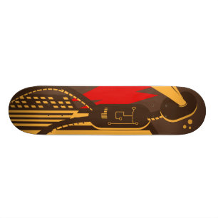 Einsamer Roboter Skateboard