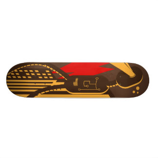 Einsamer Roboter Skateboard