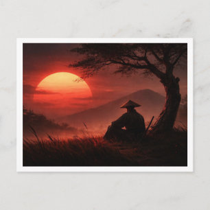 Einsamer Samurai. Postkarte