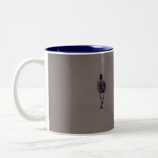 Einsamer Shorebird Zweifarbige Tasse