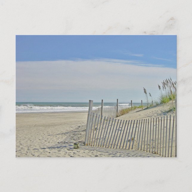 einsamer Strand Postkarte (Vorderseite)