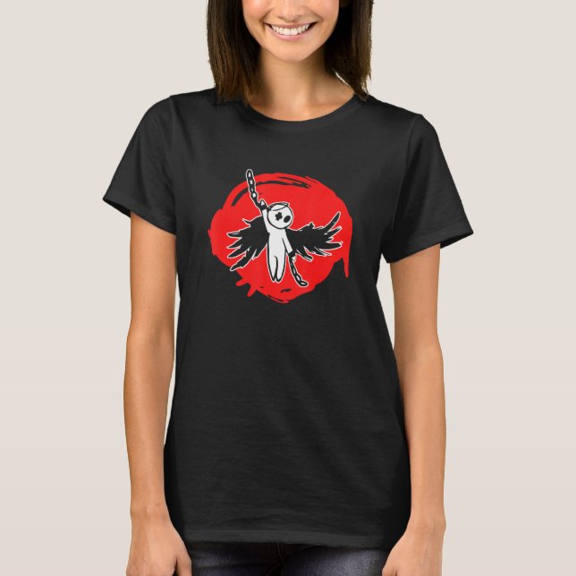 Einsamer trauriger Emo-Gothic-Engel T-Shirt (Vorderseite)