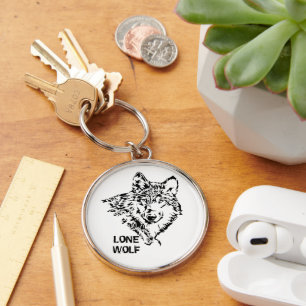 Einsamer Wolf 2 Schlüsselanhänger