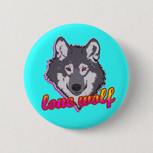 Einsamer Wolf, Achtzigerjahre Art! Button