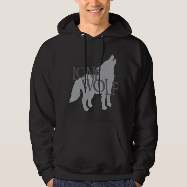 EINSAMER WOLF HOODIE (Vorderseite)