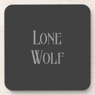 Einsamer Wolf Männlicher Sigma Moderne Minimalisti Getränkeuntersetzer