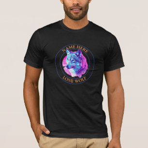 "Einsamer Wolf" Name oder Ihre Nachricht, Wolf-Kun T-Shirt