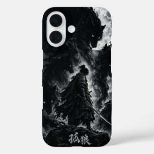 Einsamer Wolf Samurai – Schatten Ronin japanische  iPhone 16 Hülle