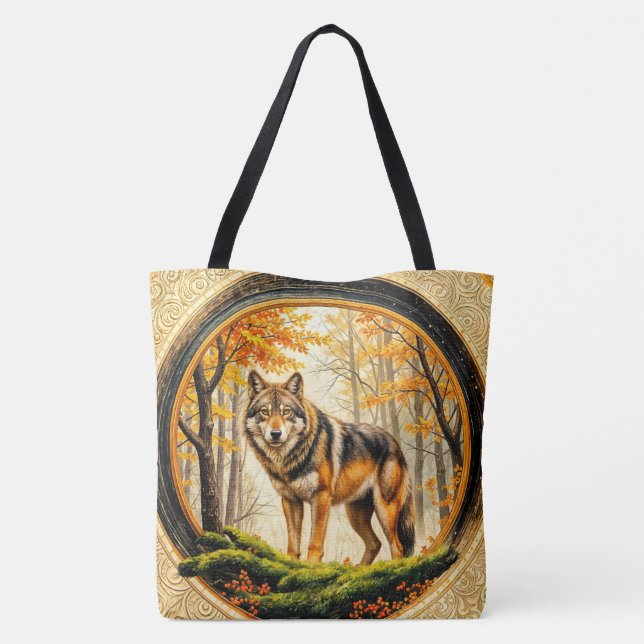Einsamer Wolf Tasche (Rückseite)