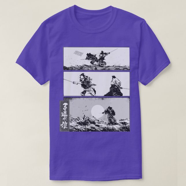 einsamer Wolf und Junge T-Shirt (Design vorne)