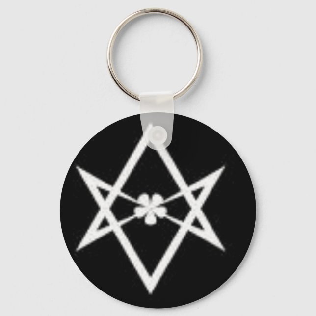 einsames Hexagramm Schlüsselanhänger (Vorderseite)
