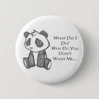 Einsames Panda-Button Button