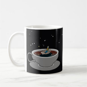Einsamkeit in einem Teakup Kaffeetasse
