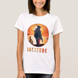 Einsamkeit, Mädchen stehen mit einem Backup von So T-Shirt