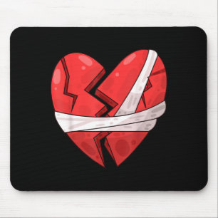 Einsamkeit nach Herzschmerz Herz gebrochen Mousepad