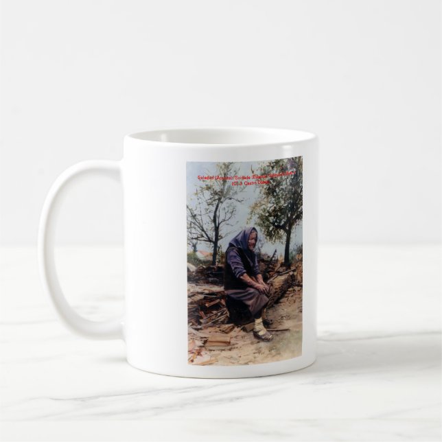 Einsamkeit ,(Notiz), /Solitude (Sketch) Kaffeetasse (Links)