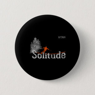 Einsamkeit Utah im Stil der 80er Jahre altes Skifa Button