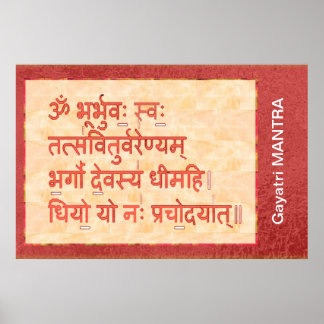 Einsatz für GAYATRI Mantra Poster