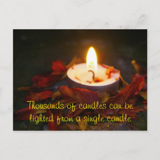 Einsatz - Zitat Postkarte