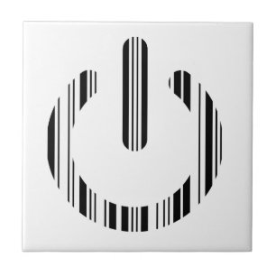 EINSCHALTTASTE BAR CODE Einschaltmusterdesign Fliese