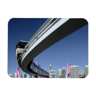 Einschienenbahn im süßen Hafen, Sydney, Australi Magnet