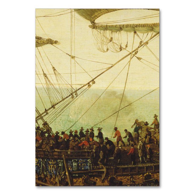 Einschiffung der Elector Palatine Tischnummer (Vorderseite)