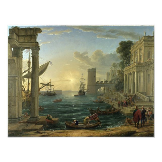 Einschiffung der Königin von Sheba - Claude Lorrai Fotodruck (Vorne)