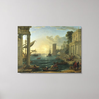Einschiffung der Königin von Sheba - Claude Lorrai Leinwanddruck