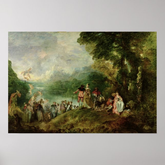 Einschiffung für Cythera, 1717 Poster (Vorne)